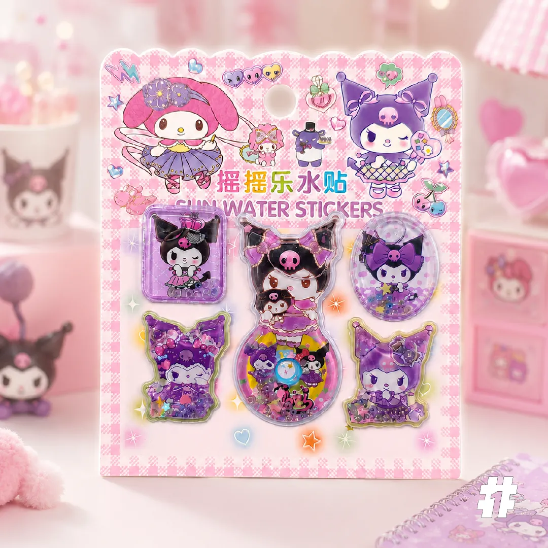 Kuromi Water Stickers